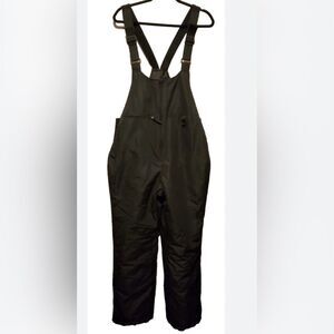 Sportscaster mens xl Black Snow Bib Overalls NWT